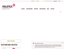 Tablet Screenshot of news.volotea.com